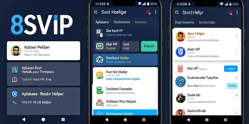 Antarmuka aplikasi 8SVIP yang mudah digunakan untuk ROOT HP.