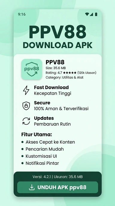 Unduh dan Instal ppv88 APK Terbaru untuk Android